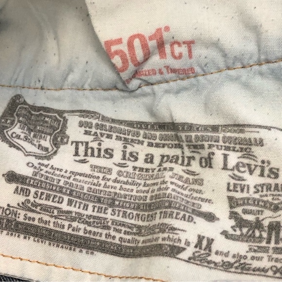 LEVIS 501CT Sz 32 Button Fly Jeans - Picture 14 of 14